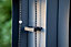 Rideau manuel PVC gris clair 3,60 m pour pergola bioclimatique Habrita PER3630BI et PER3660BI