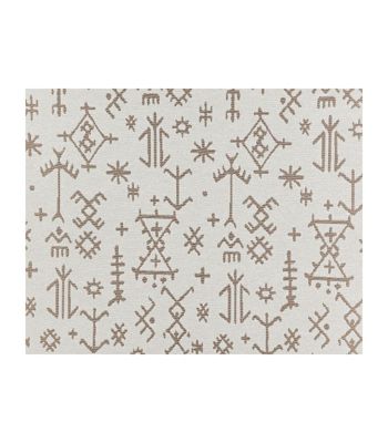 Rideau motif aztèque Mescal - 140x240cm - Ecru