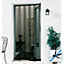 Rideau moustiquaire de porte en pvc gris 100 x h.220 cm