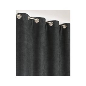 Rideau noir Uni Phonique, Isolant, Thermique et Occultant - 140x260cm - Noir