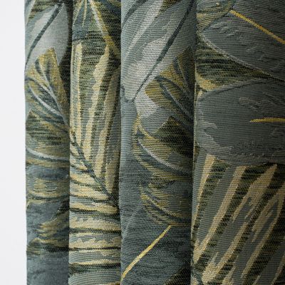 Rideau obscurcissant à œillet Tropico Rocle l.135 x l.260 cm vert tilleuil