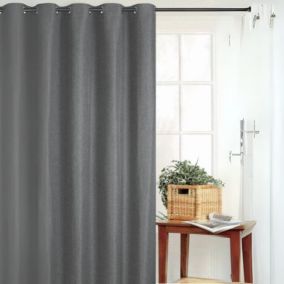 Rideau Obscurcissant avec Mailles (135x250 cm - Gris anthracite)