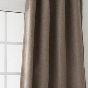 Rideau obscurcissant et isolant à galon fronceur (140x260 cm - Taupe)