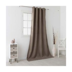 Rideau obscurcissant et isolant taupe - 140x260cm - Taupe