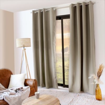 Rideau occultant 135x240 Thermique verso polaire naturel