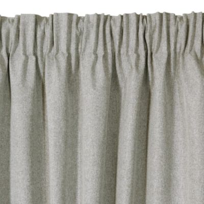 Rideau occultant à galon fronceur gris H.260 x l.140 cm Dylrev