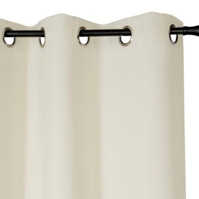 Rideau occultant à œillets beige l. 135 x H. 240 cm