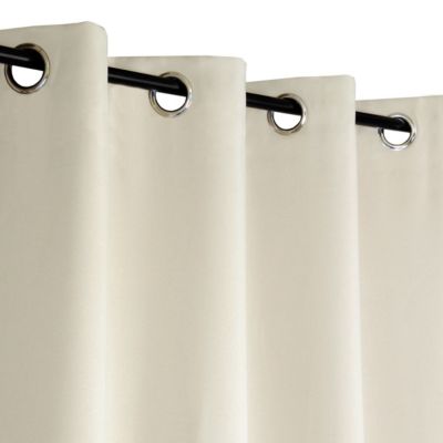 Rideau occultant à œillets beige l. 135 x H. 240 cm