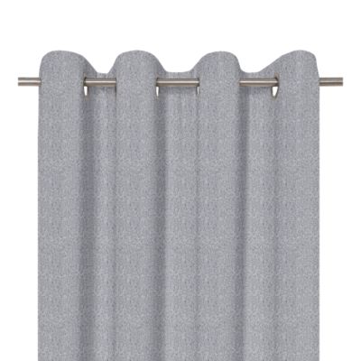 Rideau occultant à œillets effet flanelle Dumi gris l.140 x H.260cm ...