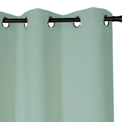 Rideau occultant à œillets kaki l. 135 x H. 240 cm