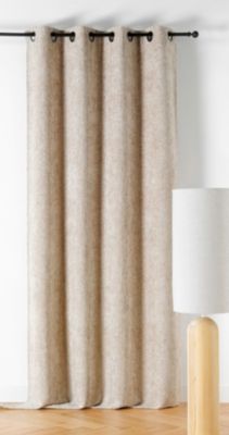 Rideau occultant à oeillets Aspen beige L.250 x l.135cm Linder