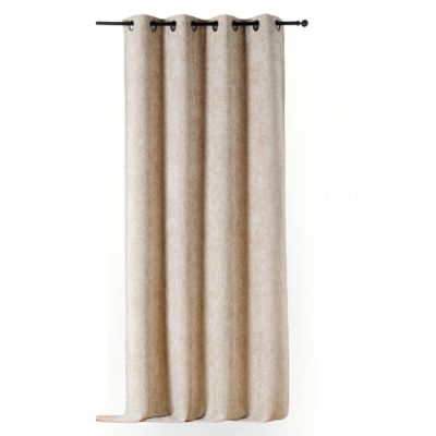 Rideau occultant à oeillets Aspen beige L.250 x l.135cm Linder