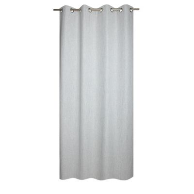Rideau occultant à oeillets Loiz gris brillant L.240 x l.135cm JBY Creation