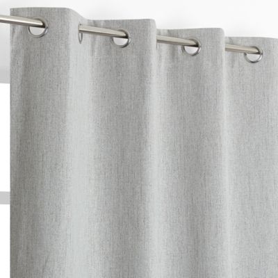 Rideau occultant à oeillets Loiz gris brillant L.240 x l.135cm JBY Creation
