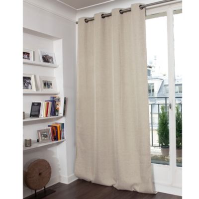Rideau occultant à oeillets Mars beige L.260 x l.130cm Rocle