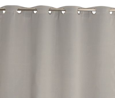 Rideau occultant à oeillets Must gris brillant L.240 x l.135cm JBY Creation