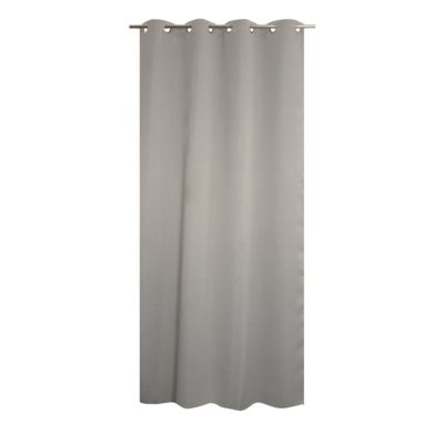Rideau occultant à oeillets Must gris brillant L.240 x l.135cm JBY Creation