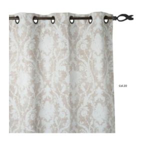 Rideau occultant ambiance baroque - 145x260cm - Beige