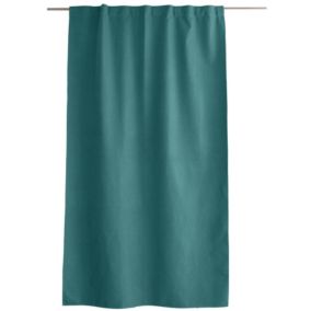 Rideau occultant aspect chambray (140x240 cm - Vert)