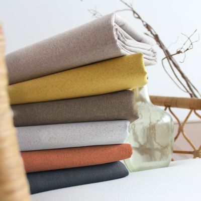 Rideau occultant aspect chambray (140x240 cm - Vert)