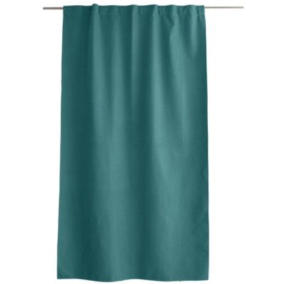Rideau occultant aspect chambray (140x240 cm - Vert)