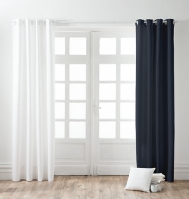 Rideau occultant Blackout l.140 x H.240 cm bleu marine