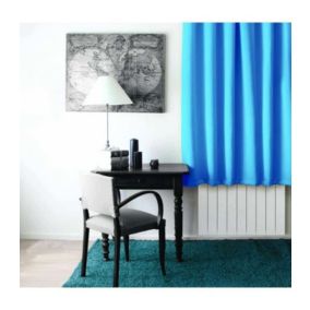 Rideau occultant court turquoise - 140x180cm - Turquoise