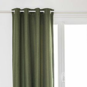 Rideau occultant  -  - Effet maille (140x260 cm - Vert Olive)