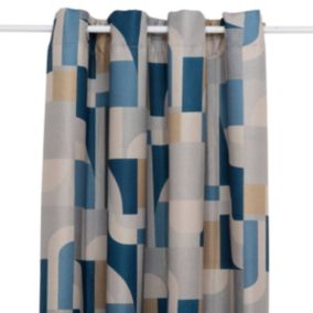 Rideau occultant "Elena" bleu 135x260cm - Atmosphera