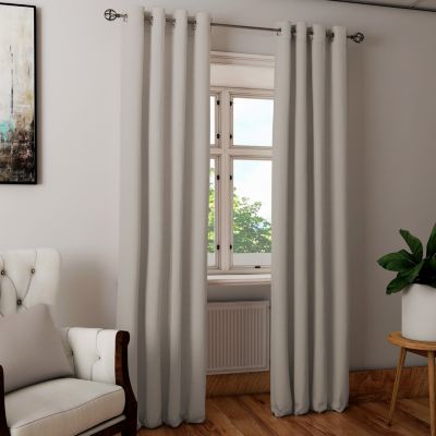 Rideau occultant et isolant Altamira Tendence beige l.140 x H.260 cm