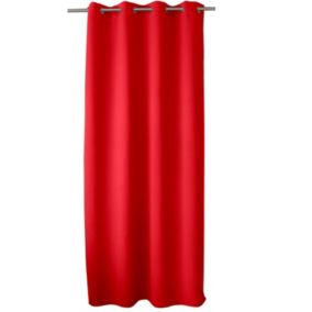 Rideau occultant et isolant uni rouge - 140x240cm - Rouge