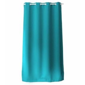 Rideau occultant et isolant uni turquoise - 140x240cm - Turquoise