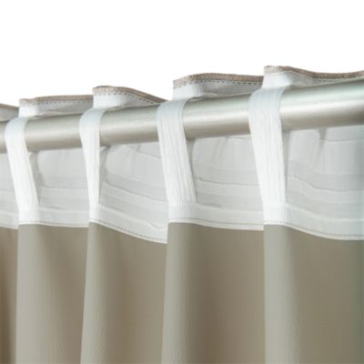 Rideau occultant galon fronceur effet tissé Novan beige lin l.140 x H.300cm GoodHome