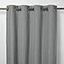 Rideau occultant GoodHome Klama gris 140 x 260 cm