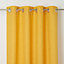 Rideau occultant GoodHome Novan jaune 140 x 260 cm