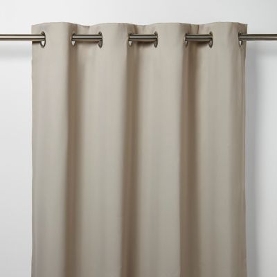 Rideau occultant GoodHome Vestris coloris naturel l.140 x h.260 cm