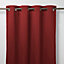 Rideau occultant GoodHome Vestris rouge 140 x 260 cm