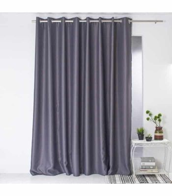 Rideau occultant gris anthracite grande largeur 300x240cm - 300x240cm - Gris anthracite