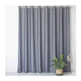 Rideau occultant gris grande largeur 300x240cm - 300x240cm - Gris anthracite