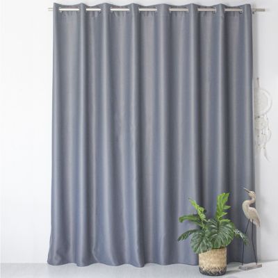 Rideau occultant gris grande largeur 300x240cm - 300x240cm - Gris anthracite