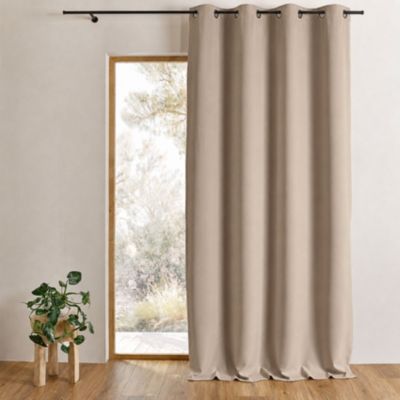 Rideau occultant ignifugé M1 non feu (140x180 cm - Beige)
