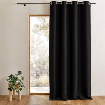 Rideau occultant ignifugé M1 non feu (160x240 cm - Noir)