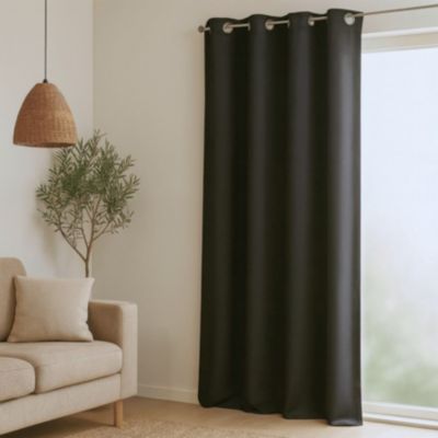 Rideau occultant ignifugé M1 non feu (240x260 cm - Noir)