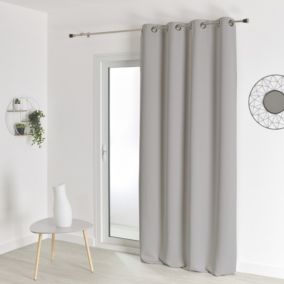 Rideau occultant ignifugé non feu M1 (140x260 cm - Gris Perle)