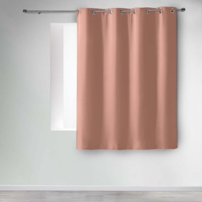 Rideau occultant à œillets 135 x 180 cm Uni Blush Petite hauteur -