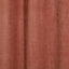 Rideau occultant œillets GoodHome Cather terracotta chenille l.140 x H.260 cm