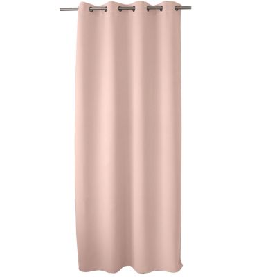 Rideau occultant à œillets Rose, l. 140 x H. 240 cm, REGLISSE