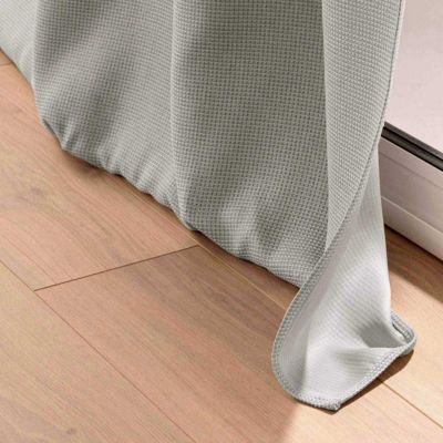 Rideau Occultant Jacquard "Blake" 135x240cm Gris