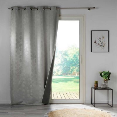 Rideau Occultant "Lunella" 140x260cm Gris