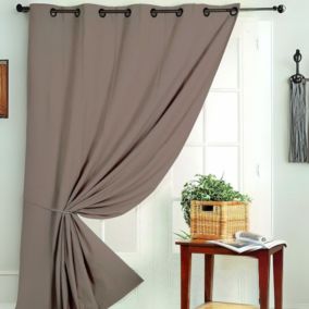 Rideau occultant Non Feu M1 (140x260 cm - Taupe)